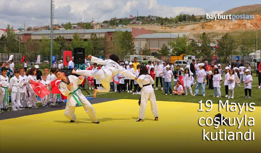 Bayburt’ta 19 Mayıs Atatürk’ü Anma, Gençlik ve Spor Bayramı coşkusu