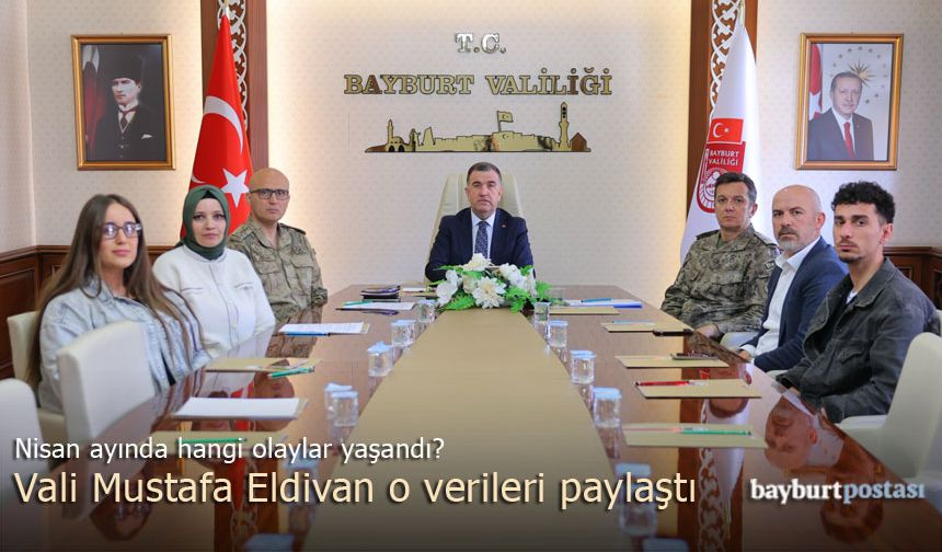 Bayburt'ta nisan ayında yaşanan asayiş olayları