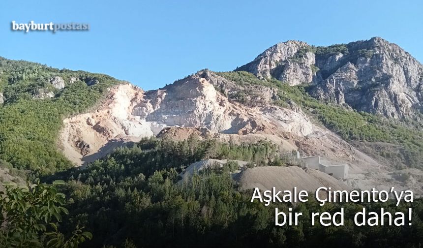Gümüşhane'den 'taş ocağı'na bir red daha!