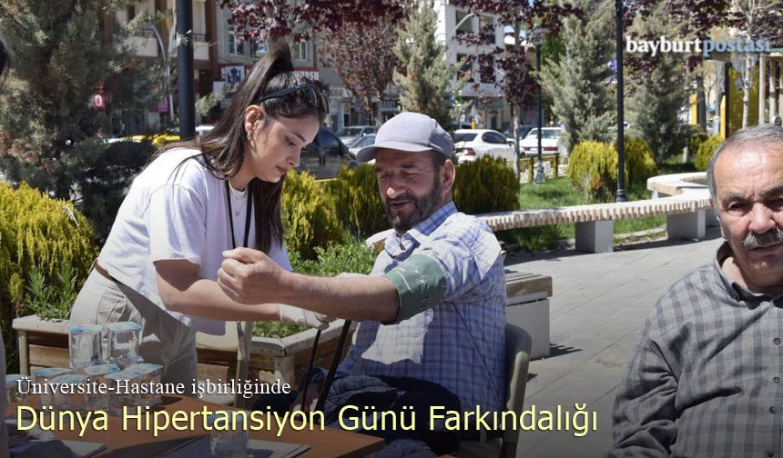 Bayburt'ta 17 Mayıs Dünya Hipertansiyon Günü Farkındalık Etkinliği