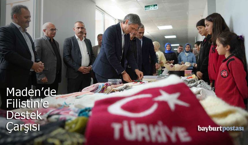 Bayburtlu Öğrencilerden Filistin'e Destek Çarşısı