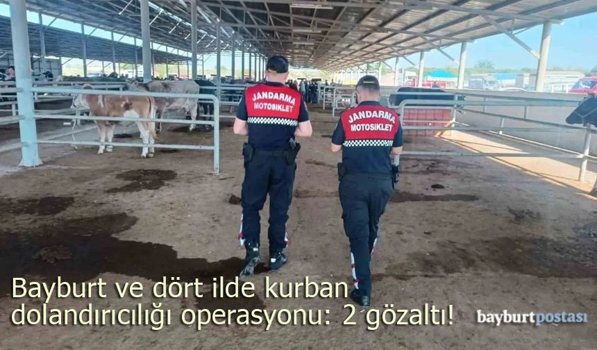 Bayburt'tan 110 bin lira bedelli hayvanı çalan hırsızlar yakalandı!