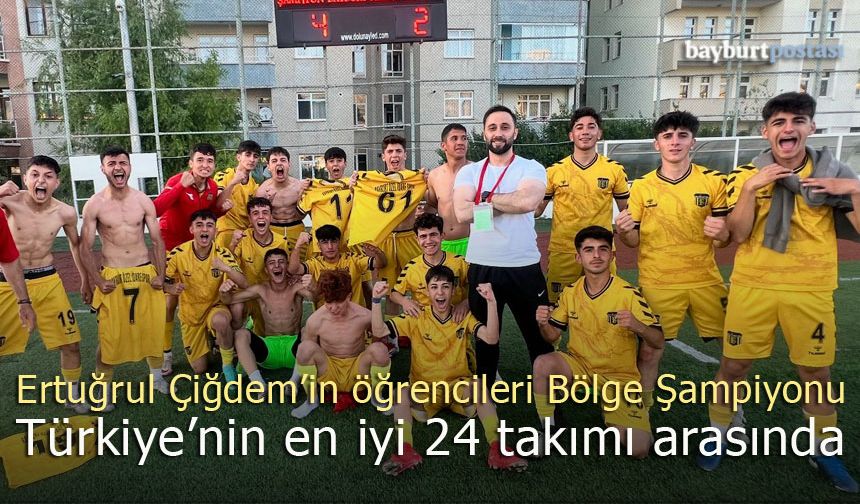 Bayburt Özel İdarespor U17 Bölge Şampiyonu