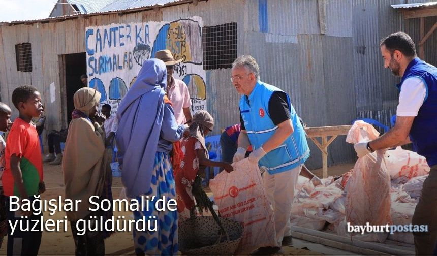 Bayburtluların kurban bağışları Somali'de yüzleri güldürdü