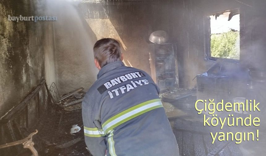 Çiğdemlik köyünde tandır yangını!