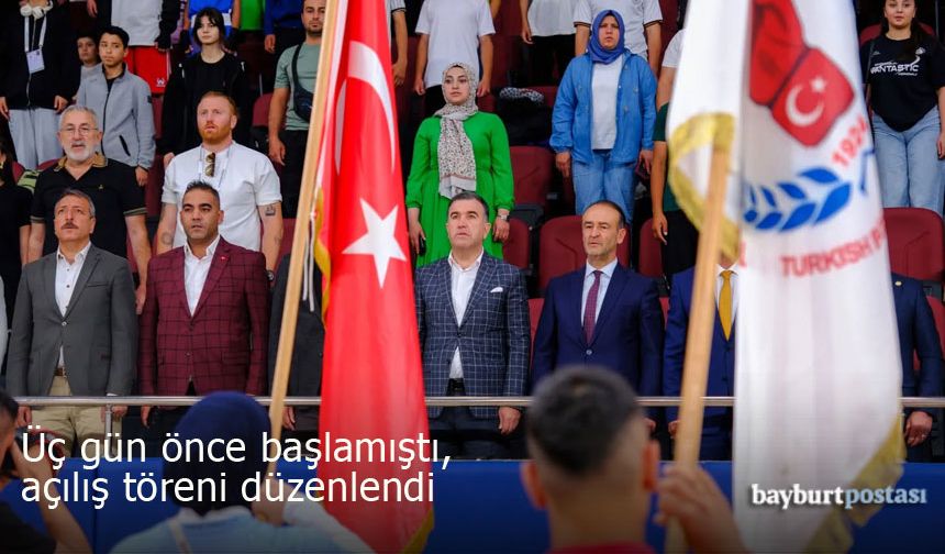 Türkiye Boks Şampiyonası için Bayburt'ta tören düzenlendi
