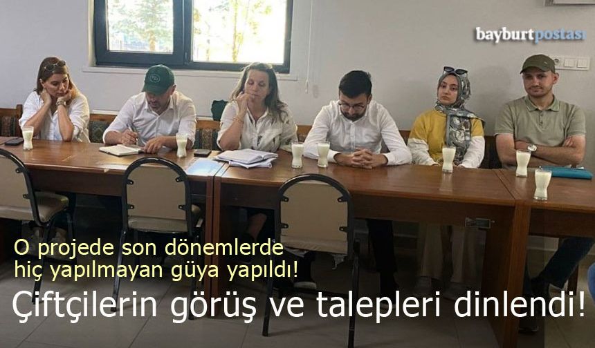 Kırklartepe Sulaması Projesi kapsamında çiftçilerin talepleri dinlendi