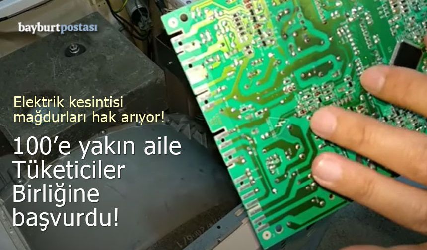 Bayburt'ta elektrik kesintisi mağdurları hak arıyor! Tüketiciler Birliği devrede