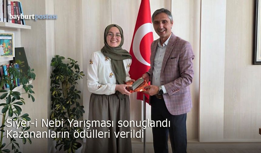 Bayburt'ta Siyer-i Nebi Yarışması'nın kazananları belirlendi