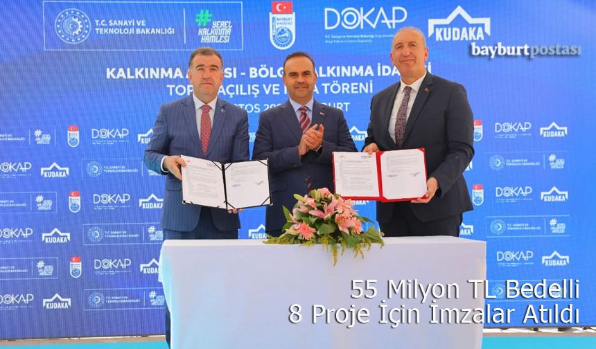 55 Milyon TL Bedelli 8 Proje İçin İmzalar Atıldı