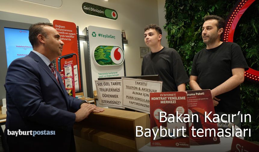 Bakan Mehmet Fatih Kacır'dan Bayburt ziyareti