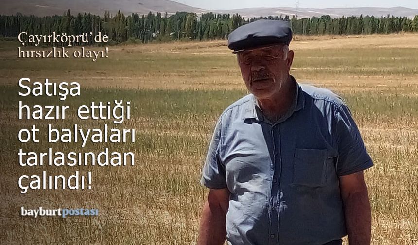 Çayırköprülü çiftçinin 194 balya otu tarlasından çalındı!