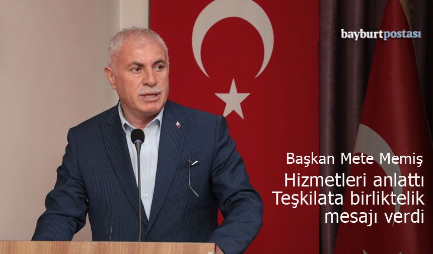 Başkan Mete Memiş, belediye hizmetlerini anlattı