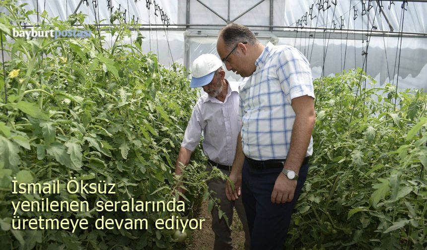 Bayburt'ta ata tohumları ile üretim yapan çiftçiye ziyaret