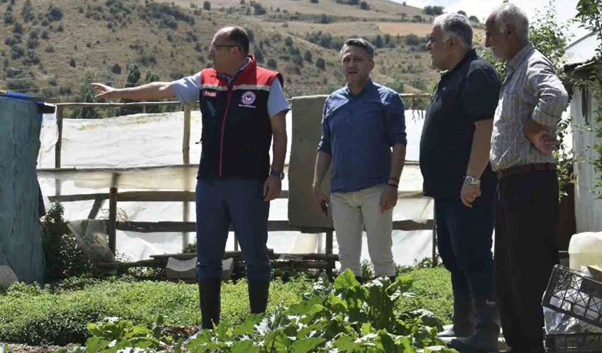 Bayburt'ta Eko-Köy üreticilerine destek ziyareti