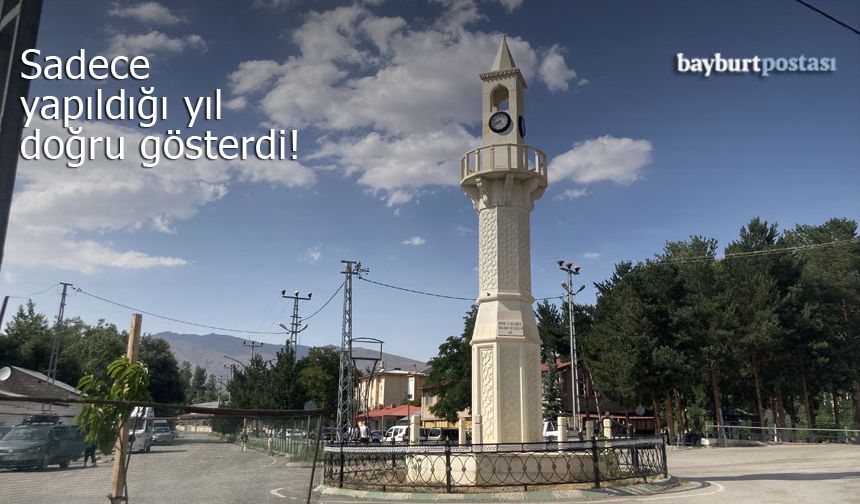 Konursu Saat Kulesi sadece yapıldığı yıl çalıştı!