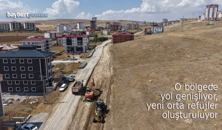 Bayburt Belediyesi'nden hastane bölgesinde yoğun çalışma
