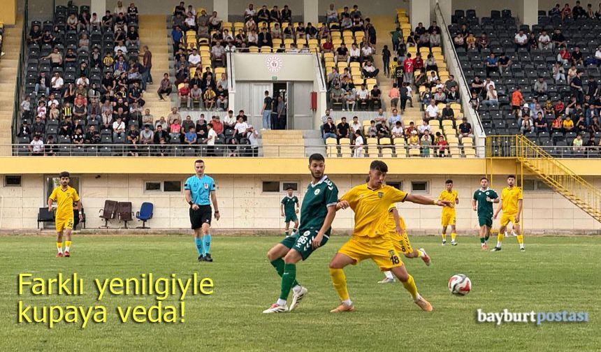Bayburt Özel İdarespor, kupaya farklı yenilgiyle veda etti!