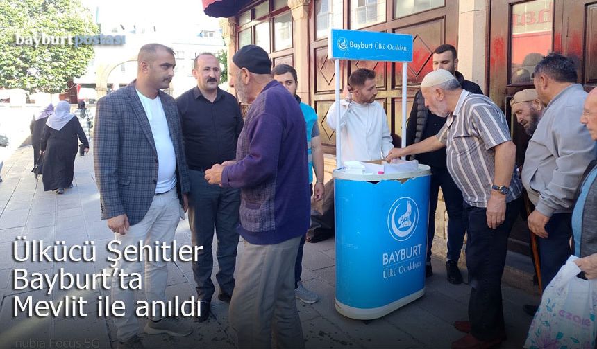 Ülkücü Şehitler Bayburt'ta Mevlit ile Anıldı