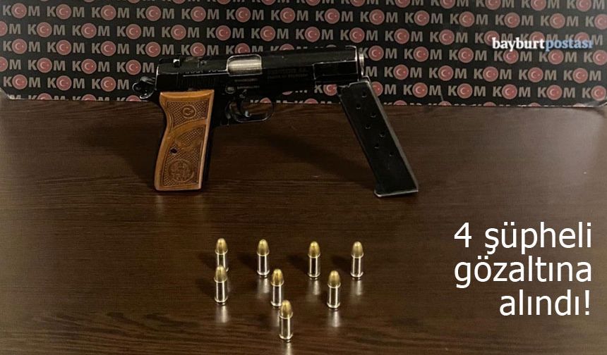 Bayburt Emniyetinden Operasyonlar: 4 şüpheli gözaltına alındı!