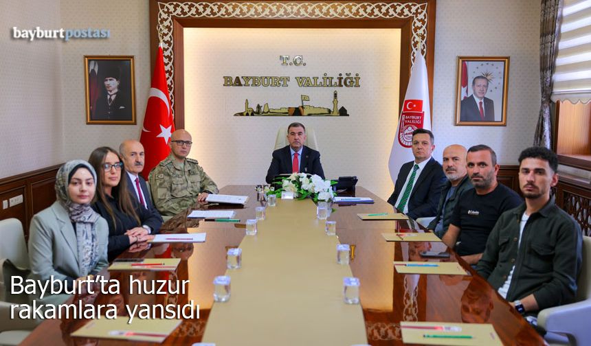 Bayburt'ta huzur rakamlara yansıdı