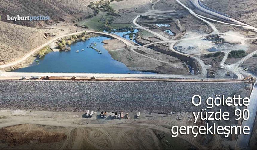 Bayburt’un o göletinde sona yaklaşıldı
