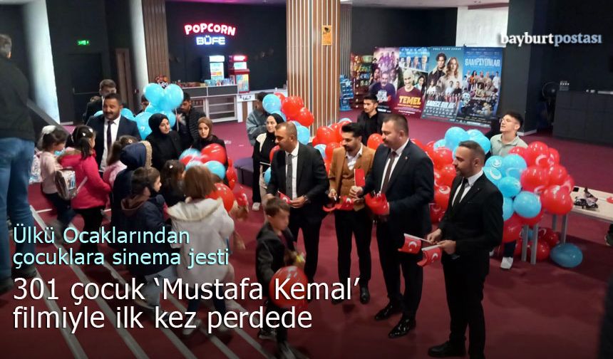 Bayburt Ülkü Ocakları 8 köy ve 1 belde okulunu sinemayla buluşturdu