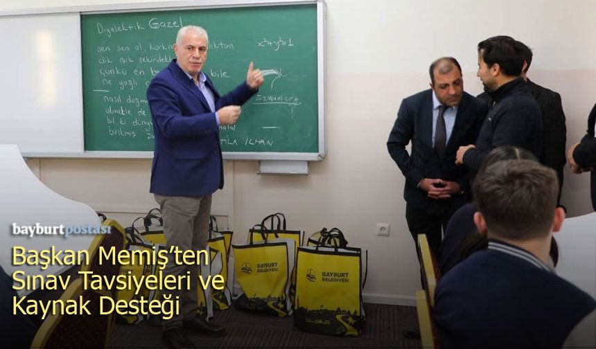 Fen Lisesi Öğrencilerine Başkan Memiş'ten Sınav Tavsiyeleri ve Kaynak Desteği