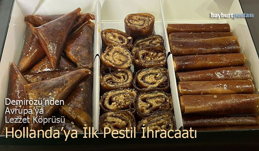 Demirözü’nden Avrupa’ya Lezzet Köprüsü: Hollanda’ya İlk Pestil İhracatı