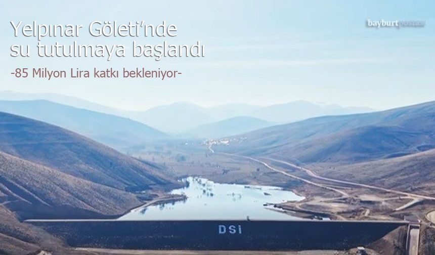 Yelpınar Göleti'nden Su Akışı Başladı, 85 Milyon Lira Katkı Bekleniyor
