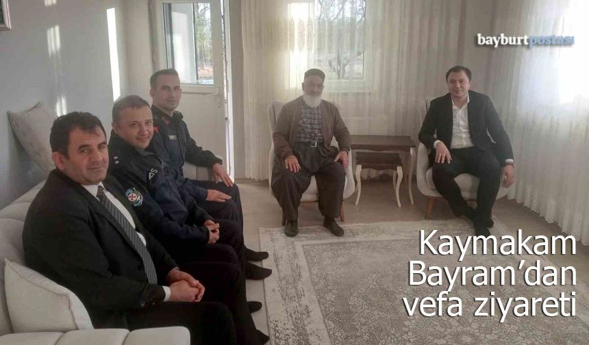 Aydıntepe Kaymakamı Bayram’dan Kıbrıs Gazisine Vefa Ziyareti