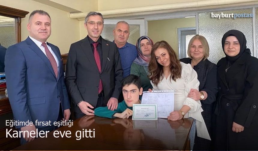 Bayburt'ta Eğitimde Fırsat Eşitliği: Karneler Eve Gitti