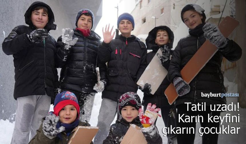 Bayburt'ta eğitime verilen kar tatili uzatıldı!