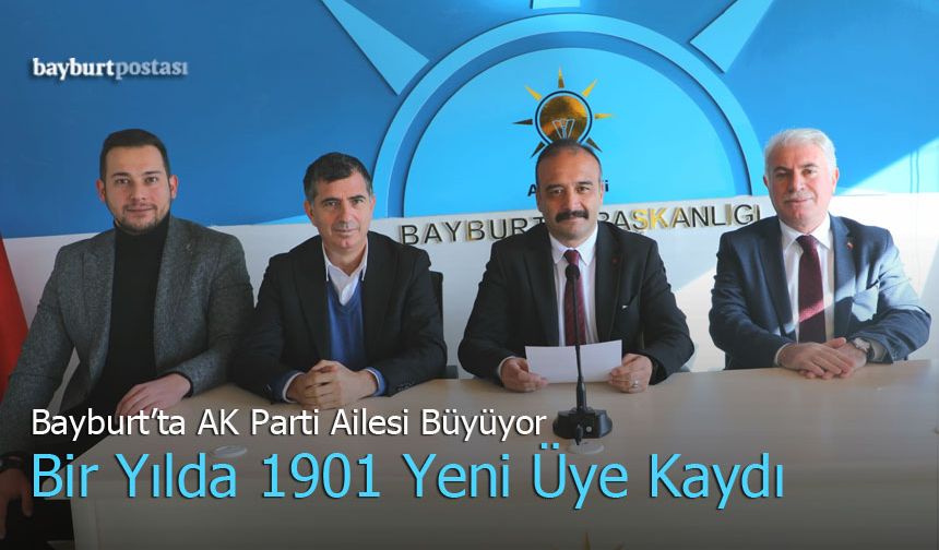 AK Parti Bayburt Teşkilatından Üye Rekoru: Türkiye Genelinde 4. Sıraya Yükseldi