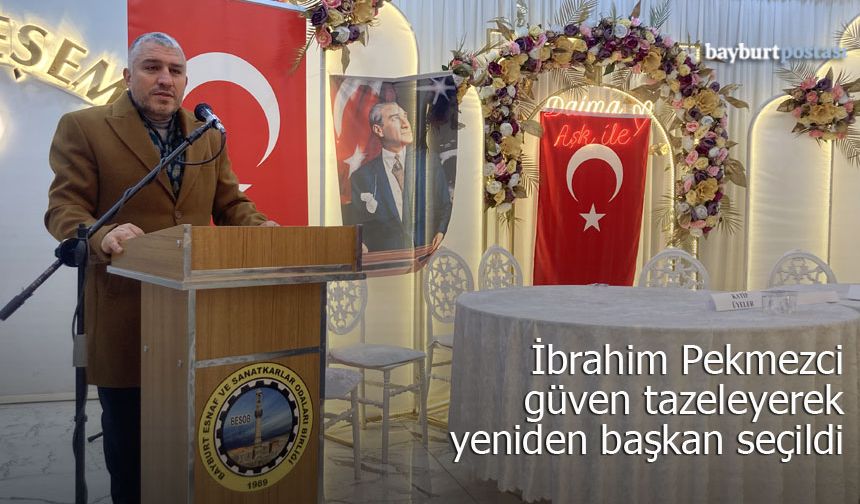 İbrahim Pekmezci tek aday olarak girdiği seçimde yeniden başkan seçildi