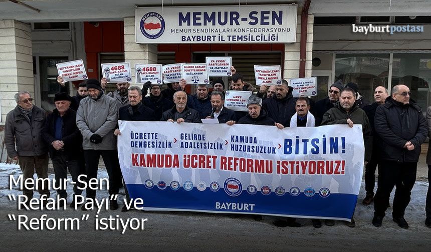 Memur-Sen Bayburt Temsilcisi Turan: "4688 Sayılı Yasa Miadını Doldurdu"