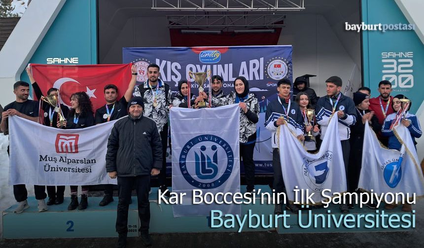 Kar Boccesi’nin İlk Şampiyonu Bayburt Üniversitesi Oldu