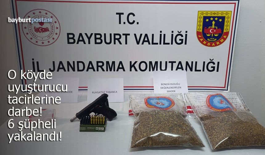 Bayburt'ta Jandarmadan Kaçamadılar: 6 Şüpheli Yakalandı