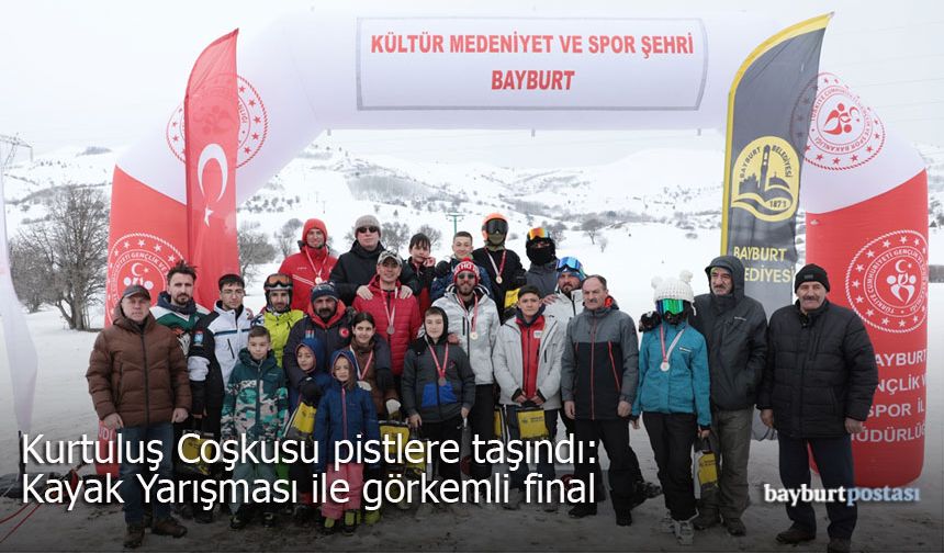 Bayburt’un Kurtuluş coşkusu pistlere taşındı: Kayak yarışması ile görkemli final