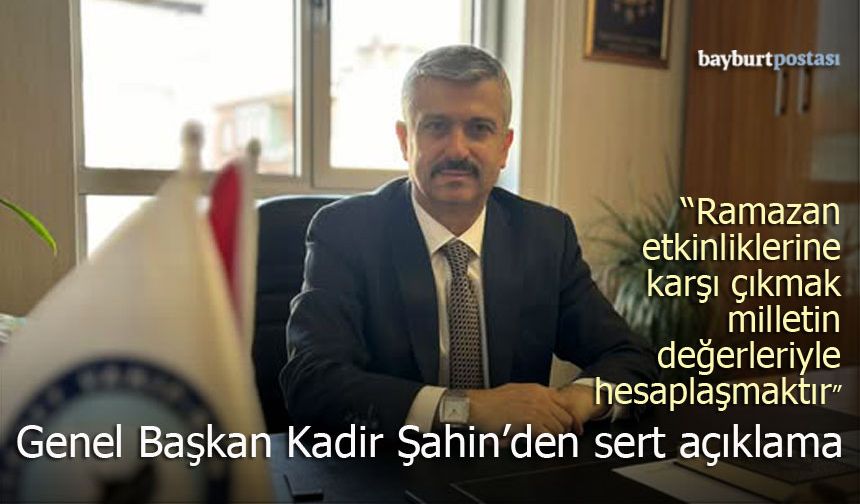 Kadir Şahin: "Hiç Kimse Ramazan’ın Rahmetini Çocuklarımızdan Esirgeyemez"