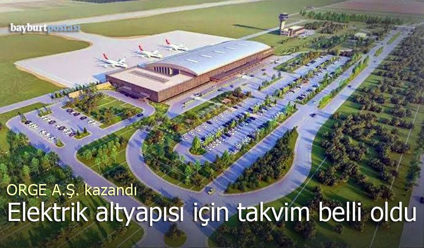Bayburt-Gümüşhane Havalimanı Elektrik İşleri İçin İmzalar Atılıyor
