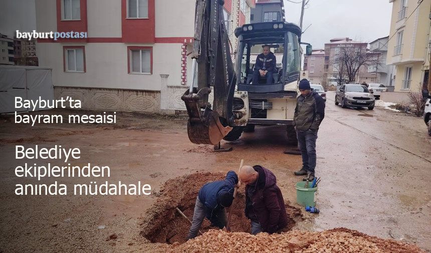 Bayburt’ta Bayram Mesaisi: Belediye Ekipleri Sahada