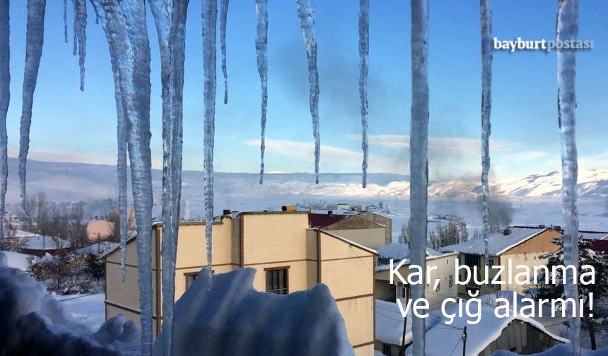 Meteorolojiden Bölge İçin Kar, Buzlanma ve Çığ Alarmı