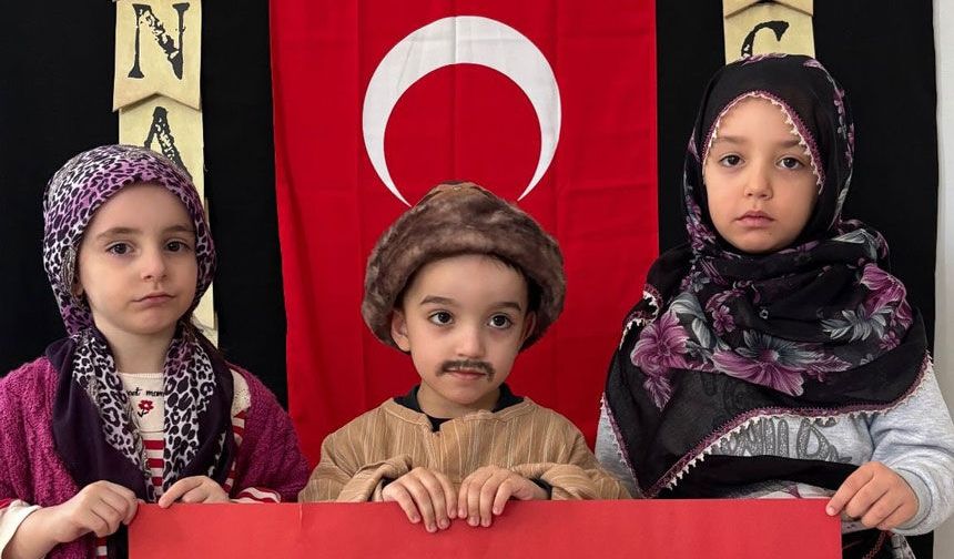 Aydıntepe'de minik yüreklerde Çanakkale ruhu canlandı