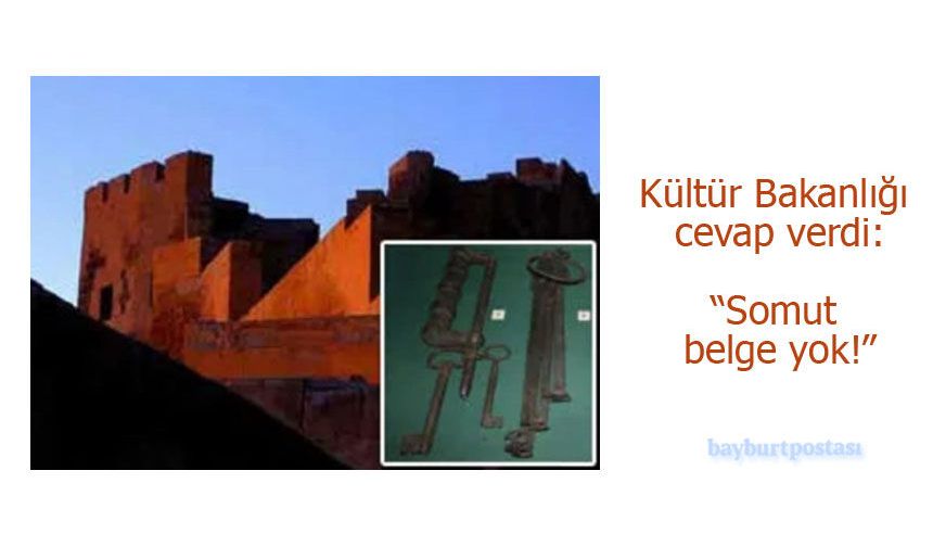 Kültür Bakanlığı’ndan Bayburt Kalesi Anahtarı Açıklaması: Somut Belge Yok
