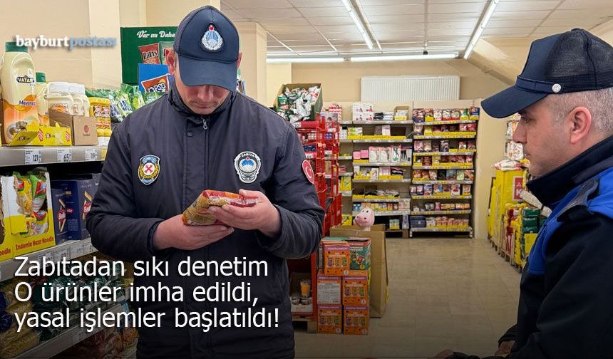 Bayburt Belediyesi’nden Marketlerde Etiket ve Hijyen Denetimi