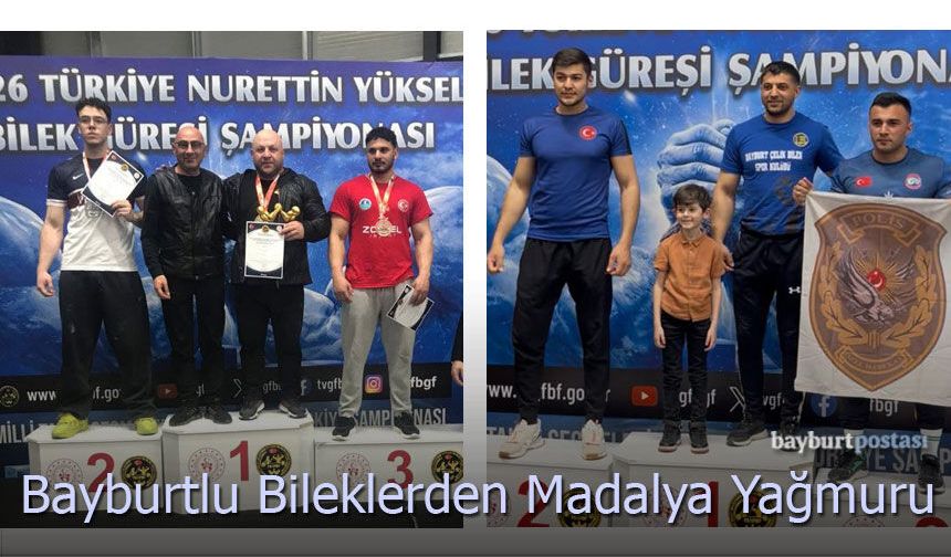 Bayburt Bilek Güreşçiler Yalova’dan Madalyalarla Döndüler