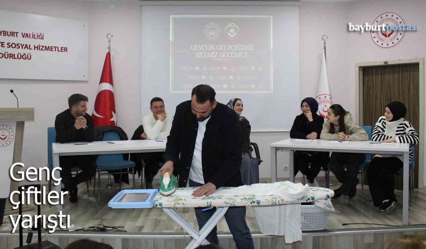 Bayburt’ta genç çiftler yarıştı