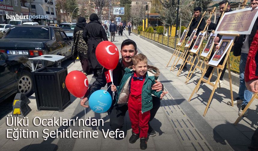 Bayburt Ülkü Ocakları’ndan Eğitim Şehitlerine Vefa