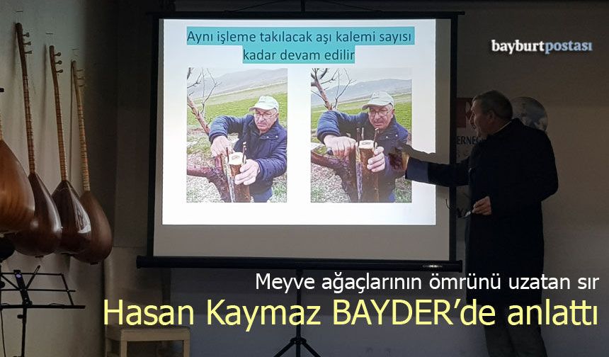 Hasan Kaymaz’dan Bayburt’ta Ağaçlandırma ve Aşılama Sunumu